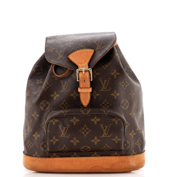 Louis Vuitton Vintage Montsouris Backpack Monogram Canvas Mm