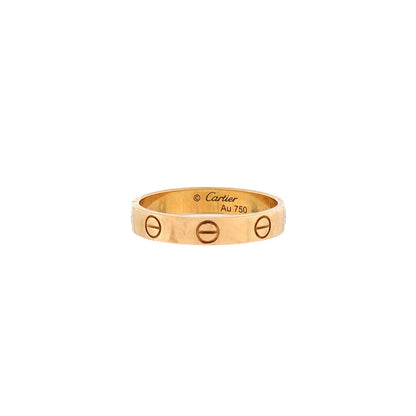 Cartier Love Wedding Band Ring 18K Yellow Gold