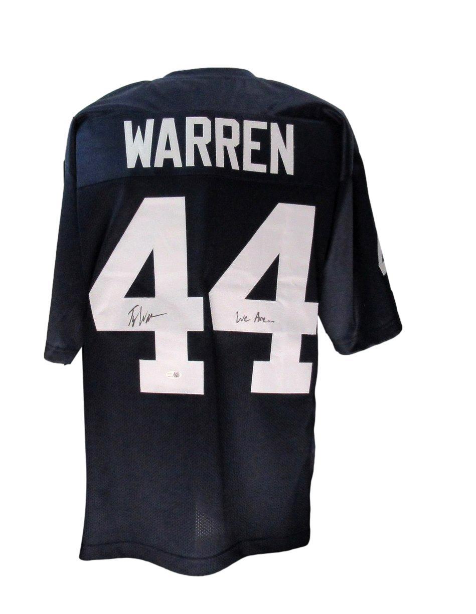 Tyler Warren Autographed Blue Custom Football Jersey Penn State Jsa 192359