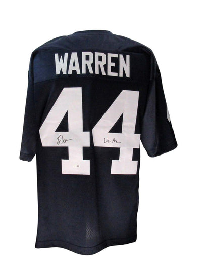Tyler Warren Autographed Blue Custom Football Jersey Penn State Jsa 192359