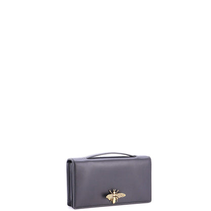 Christian Dior Bee Clutch Leather