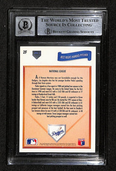 Pedro Martinez Hof Signed 1991 Upper Deck Rc Card #2F Bas/Beckett Gem Mint 10