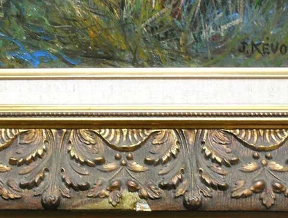 Jean Kevorkian "Le Moulin De Jarcy" 1978 Oil Painting French Landscape 25F