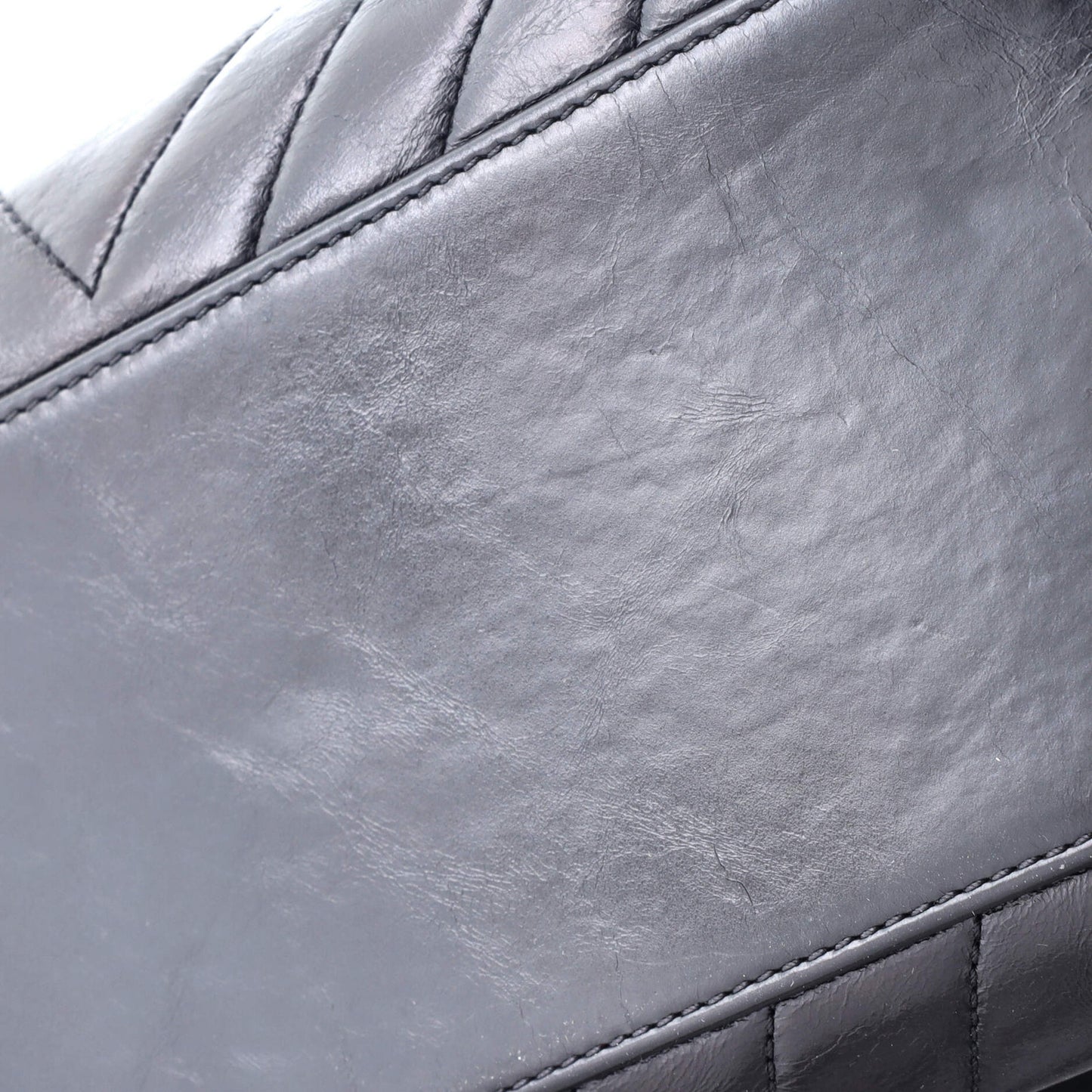 Chanel Coco Top Handle Bag Chevron Calfskin Small