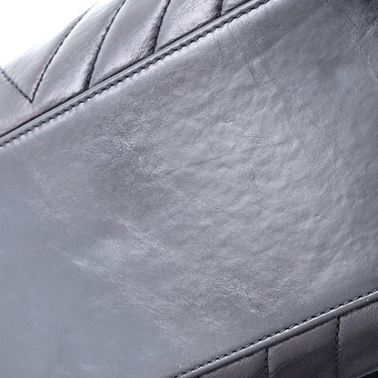 Chanel Coco Top Handle Bag Chevron Calfskin Small