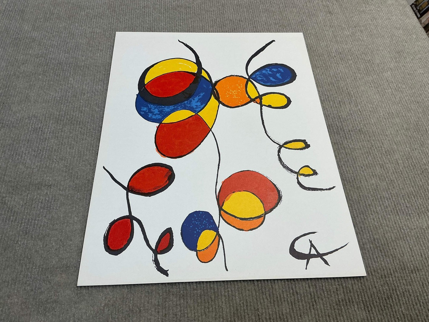 Alexander Calder Spirales " Lithograph Surrealism Multicolor
