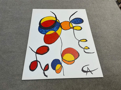 Alexander Calder Spirales " Lithograph Surrealism Multicolor