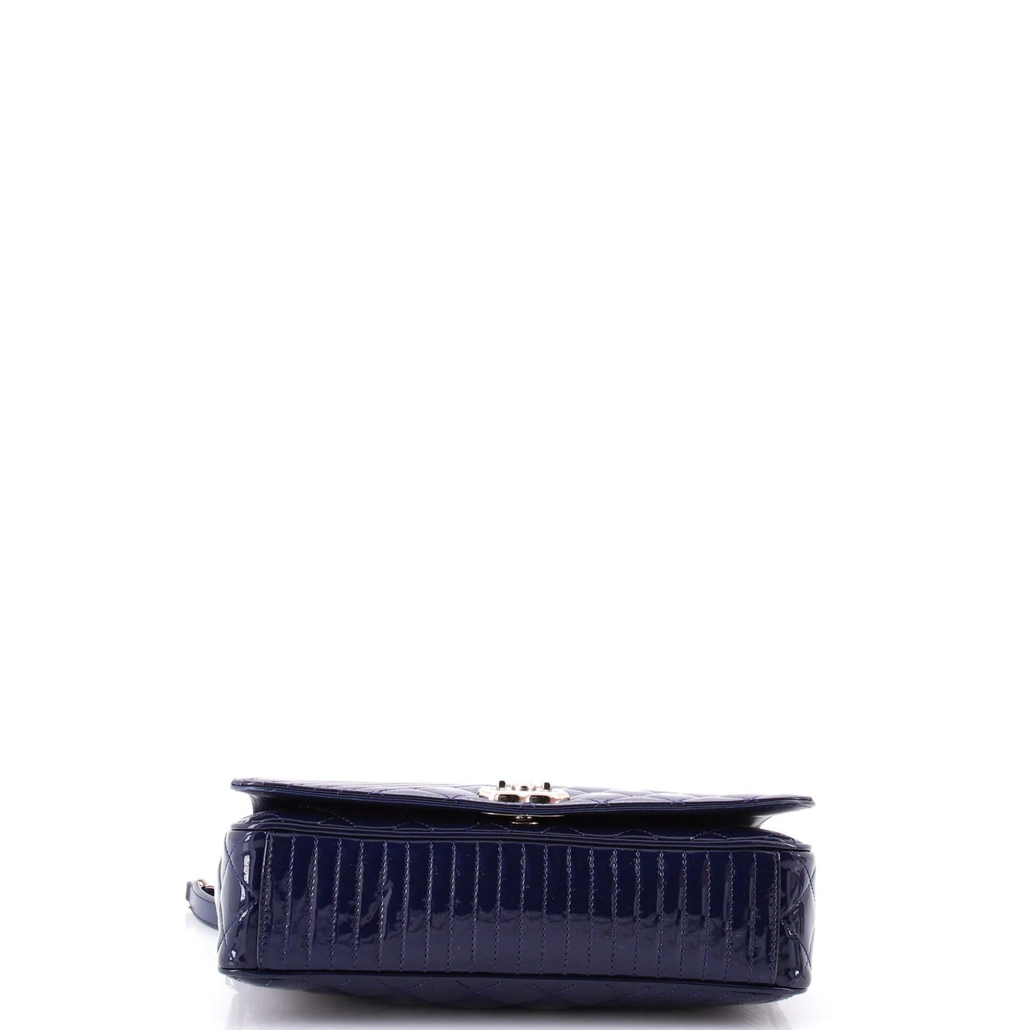 Chanel Coco Boy Flap Bag Quilted Patent Medium