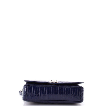 Chanel Coco Boy Flap Bag Quilted Patent Medium