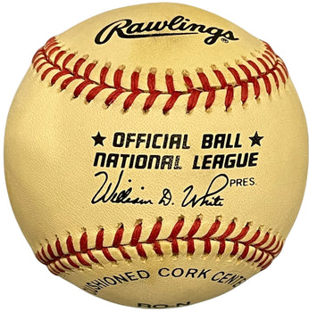 Lou Burdette Autographed Official Baseball (Jsa)