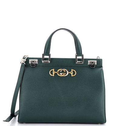 Gucci Zumi Top Handle Bag Leather Medium