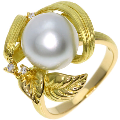 TASAKI   Ring Pearl Pearl Diamond K18 Yellow Gold