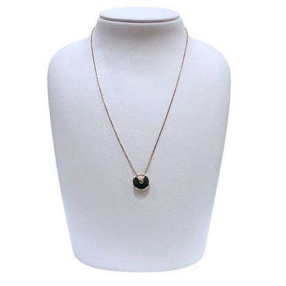 Cartier Amulette De Cartier Necklace Gold Green 750Pg Malachite