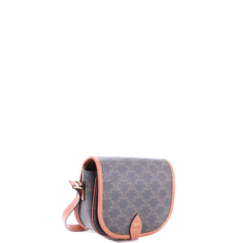 Medium Celine Folco Bag Triomphe Coated Canvas