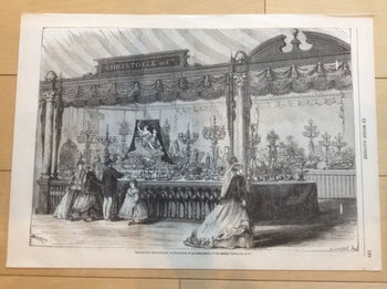 Paris Exposition Universelle 1867 Christofle Silver Exhibit Le Monde Illustr
