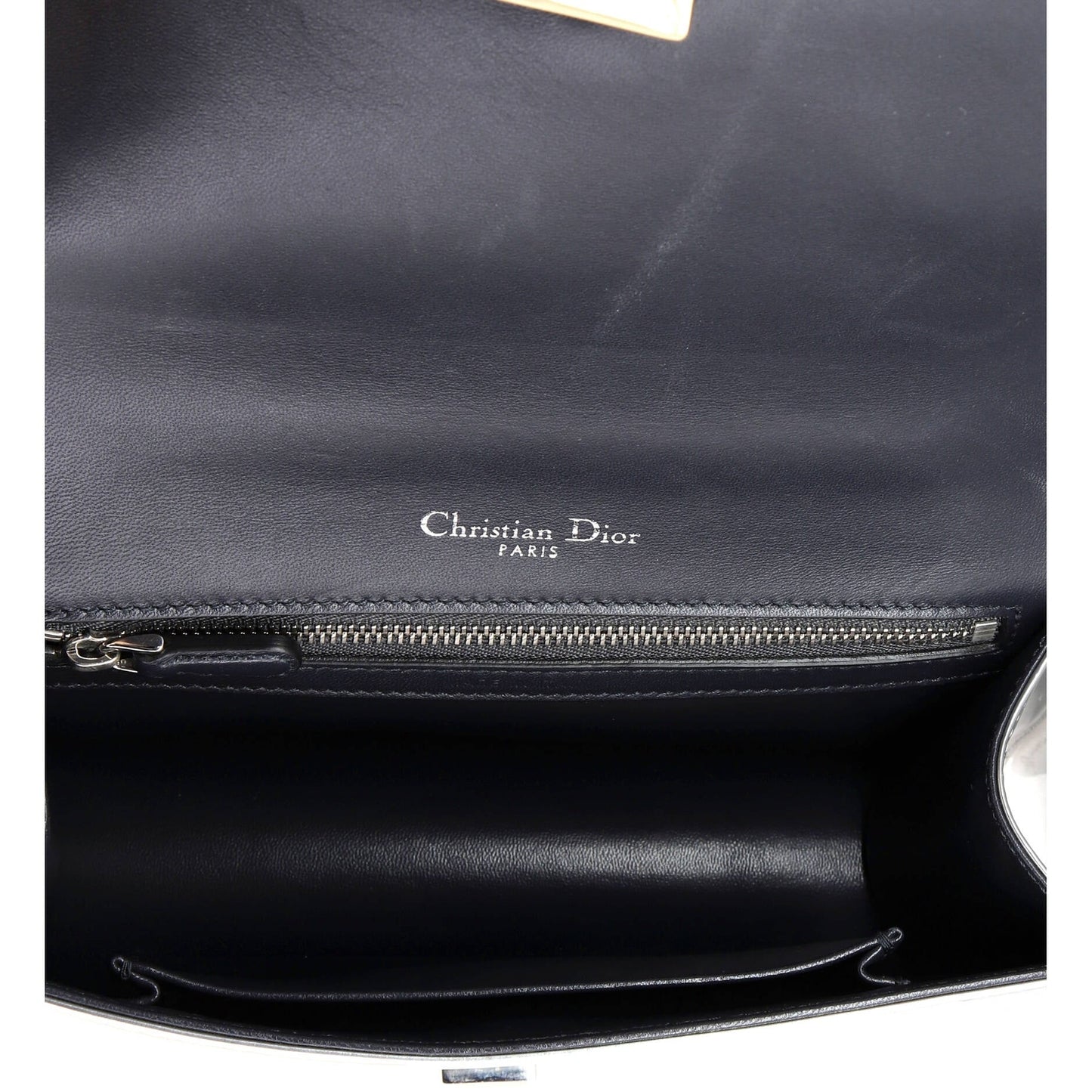 Christian Dior Diorama Flap Bag Beaded Leather Small