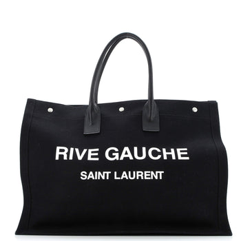 Saint Laurent Rive Gauche Shopper Tote Canvas Large