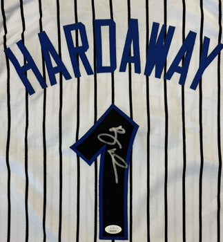 Anfernee Hardaway Autographed Magic Custom Jersey (Jsa)