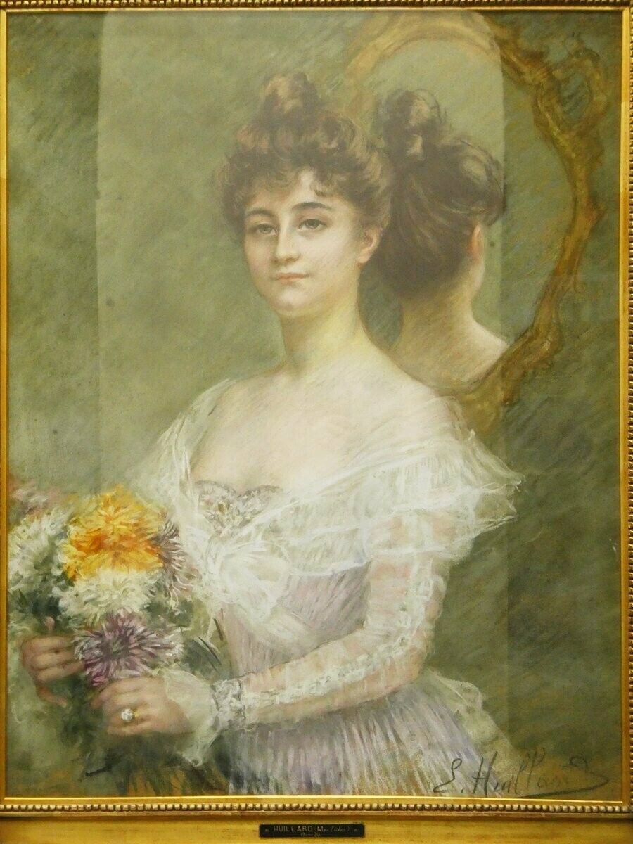 Esther Huillard (France 19C) Original Pastel