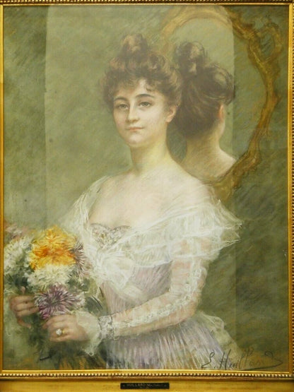 Esther Huillard (France 19C) Original Pastel