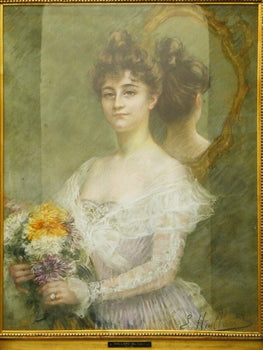 Esther Huillard (France 19C) Original Pastel