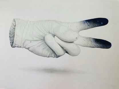 Nuno Viegas (Portugal) "Glove" 2018 Gicle Print Signed 17/30 Street Art