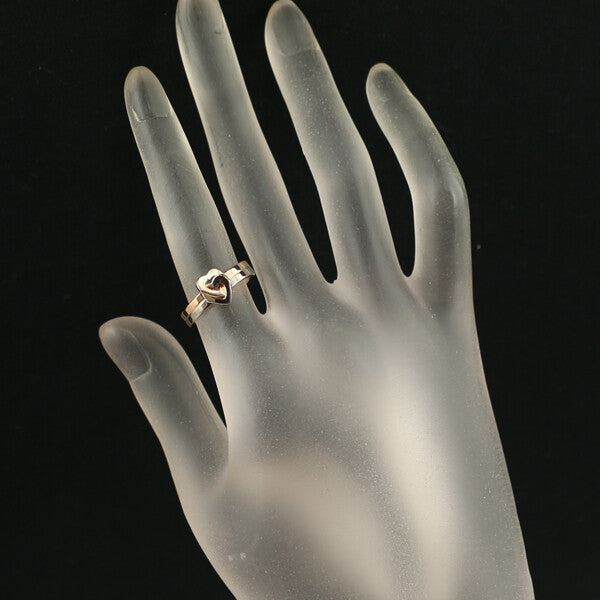 Cartier Ring Double Heart Bicolor Eu50 18K 750 Yellow White Gold