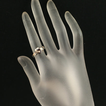Cartier Ring Double Heart Bicolor Eu50 18K 750 Yellow White Gold