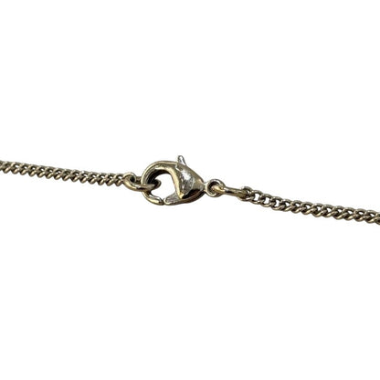 Chanel Coco Mark Circle Necklace Metal & Strass
