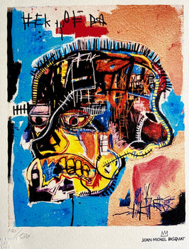Jean-Michel Basquiat Lithograph Coa Signed Numbered 180