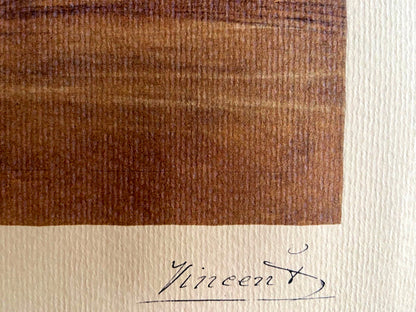 Vincent Van Gogh Museum Lithograph Coa Signed Op Published (Edvard Munch)