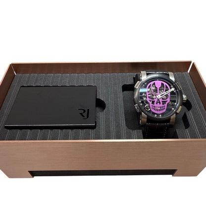 Romain Jerome Skylab 48 Purple Skull Rj.M.Au.030.22 Purple Pvd Coated