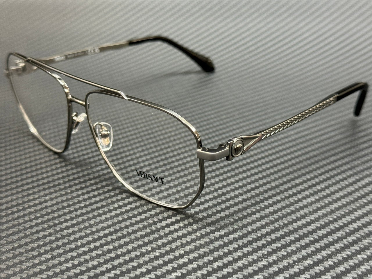 VERSACE VE1307 1001 Gunmetal Men's 59 mm Eyeglasses