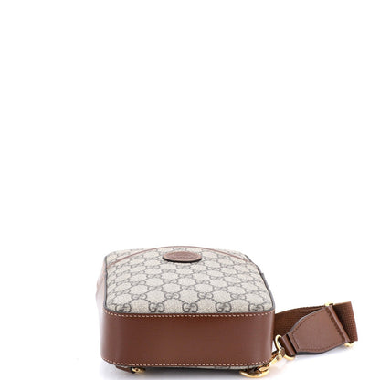 Gucci Interlocking G Patch Sling Bag Gg Coated Canvas Small