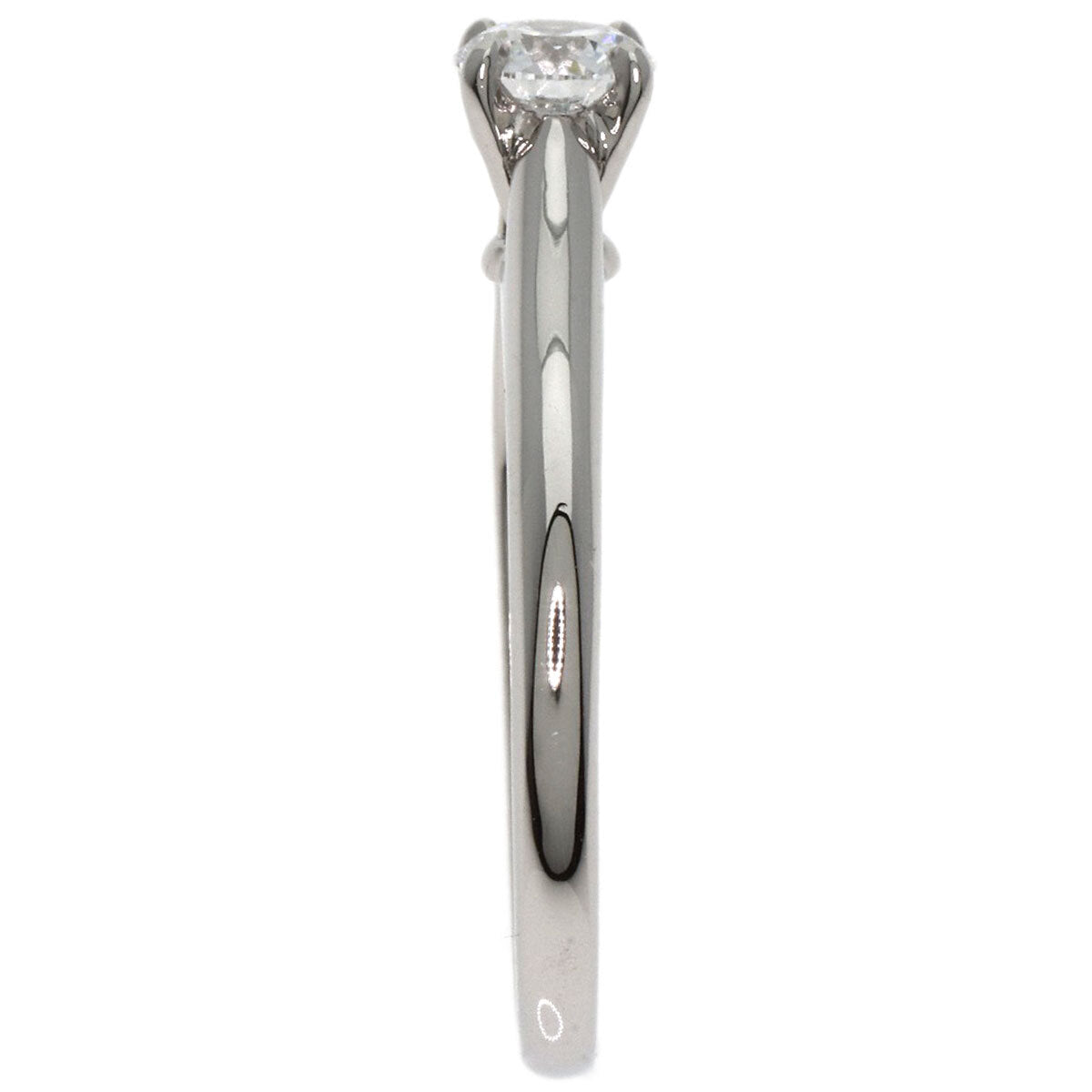 Cartier Ring Solitaire Diamond # 47 Platinum Pt950