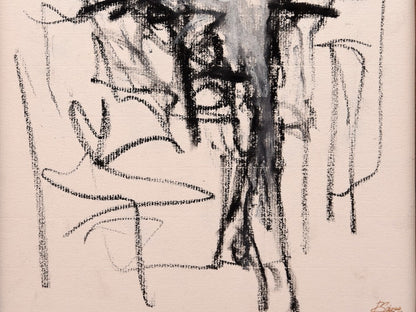 Rafael Gomez Ayala Original Drawing "October 1995" Pastel On Paper Signed Spain