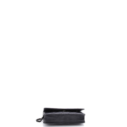 Chanel So Black Wallet On Chain Quilted Lambskin