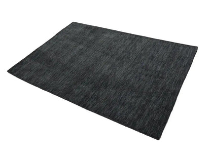 Charcoal Solid Hand-Loomed 4X6 Gabbeh Wool Rug