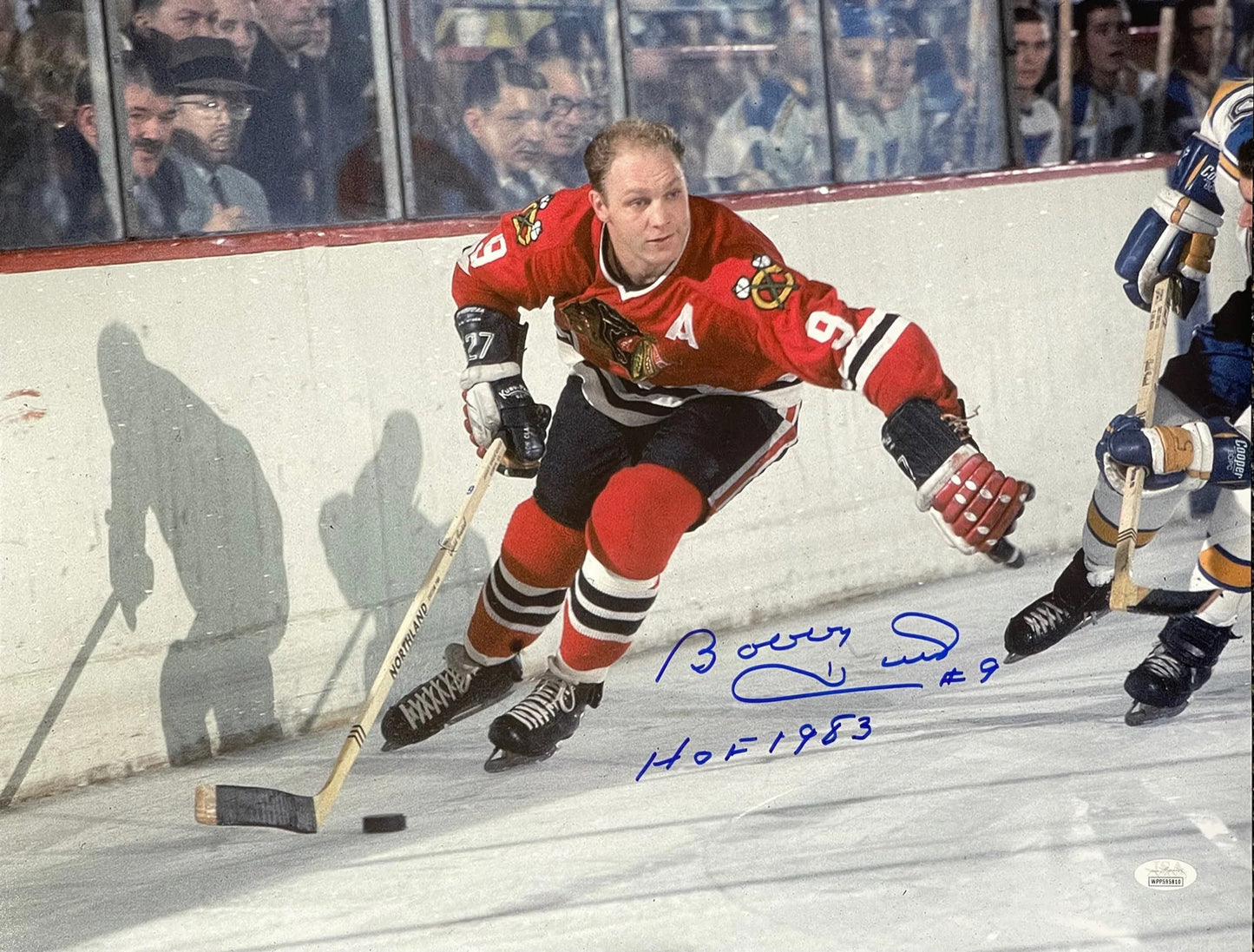 Bobby Hull Autographed 16X20 Hockey Photo (Jsa)