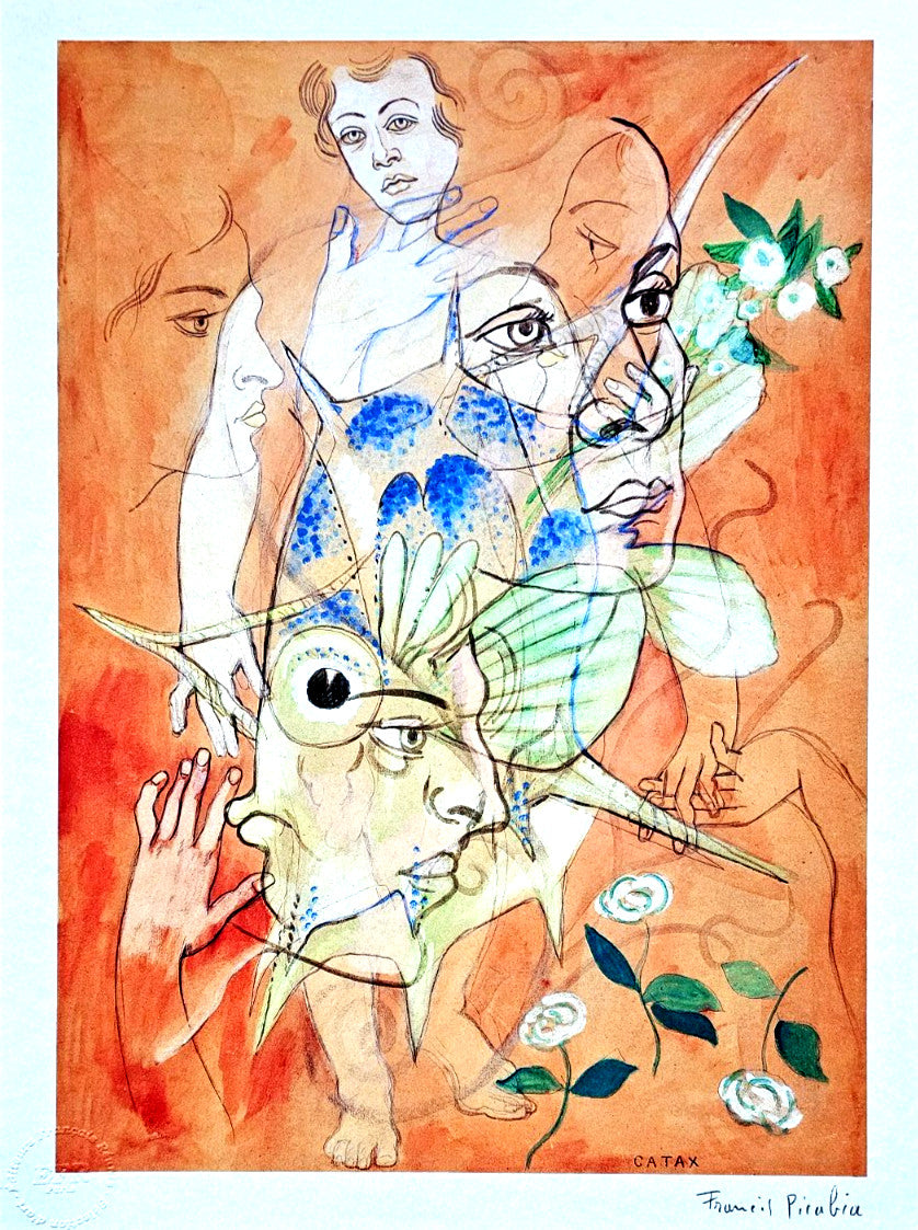 Francis Picabia Lithograph Coa Hand Numbered, Pencil, Stamped