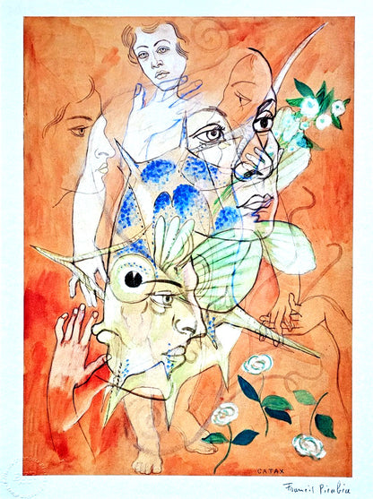 Francis Picabia Lithograph Coa Hand Numbered, Pencil, Stamped