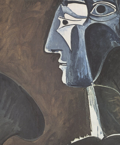 Pablo Picasso Grand Profil " Offset Lithograph Cubism