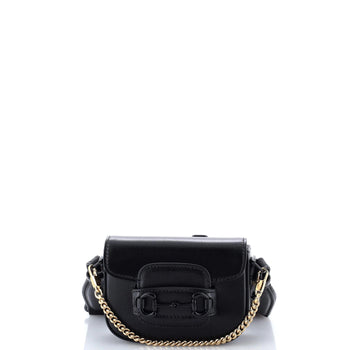 Gucci Horsebit 1955 Flap Wallet With Strap Leather