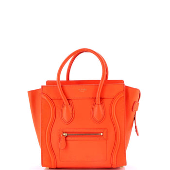 Celine Luggage Bag Smooth Leather Micro