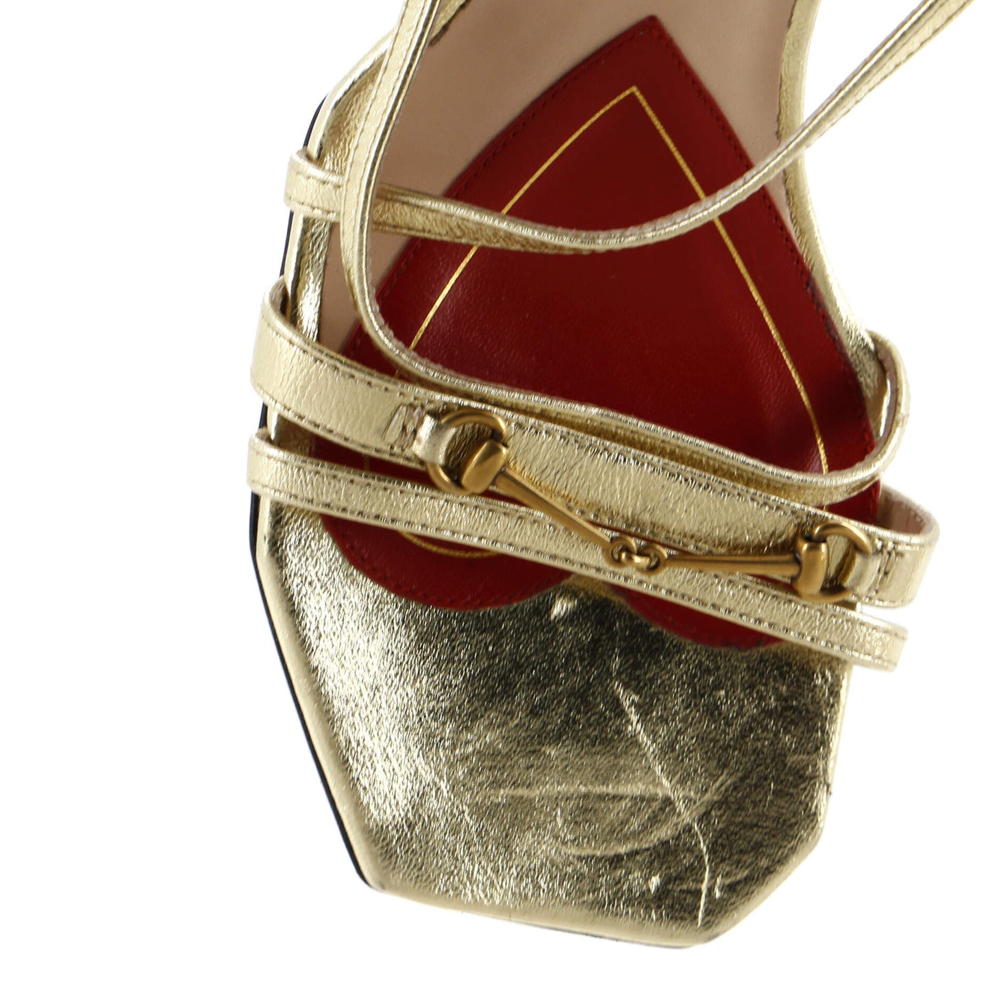 Leather Gucci Women's Victoria Horsebit Heeled Sandals