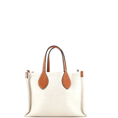 Gucci Logo Shopper Tote Printed Canvas Small