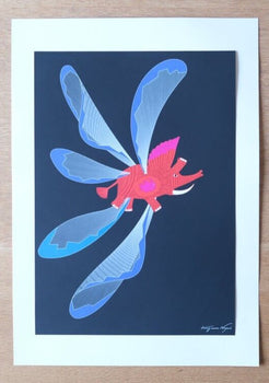Kazumasa Nagai Signed Original Lithograph Art Print Poster Kazumasa Sheet Only 2