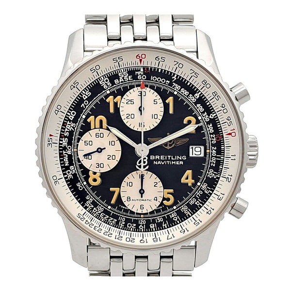Breitling Old Navitimer A13022 Black Case Size 41Mm Men'S Used Watch #61116