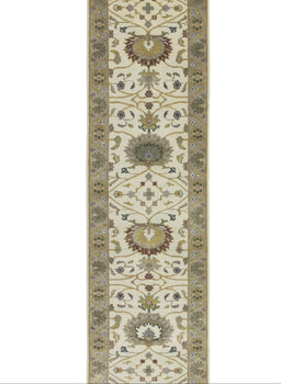 Hand-Knotted Peshawar Chobi Floral Oriental