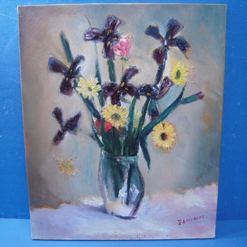 Ricardo Zamorano Original Oil Painting 'Iris And